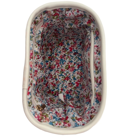 Wicker Tan & White Mini Handbag Crossbody Shoulder Purse Alyssa Bag - Picture 7 of 10